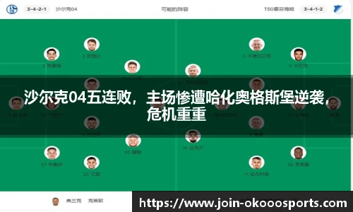 沙尔克04五连败，主场惨遭哈化奥格斯堡逆袭，危机重重